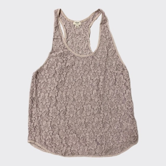 ARITZIA WILFRED RACER BACK LACE TANK TOP w SILK TRIM | L #FML130016 - Picture 1 of 4